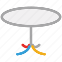 furniture, interior, round table, table