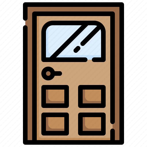 Door, utensils, doorway, exit, access icon - Download on Iconfinder