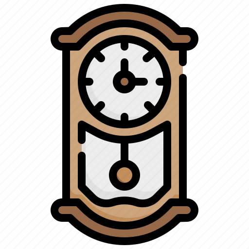 Wall, clock, watch, antique, time, decoration icon - Download on Iconfinder