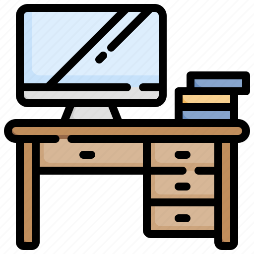 Workspace, workplace, desk, office, computer icon - Download on Iconfinder