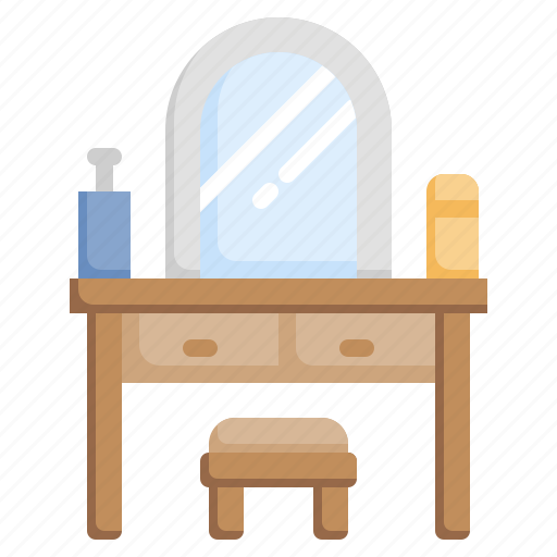Dressing, table, room, makeup, drawer, mirror icon - Download on Iconfinder