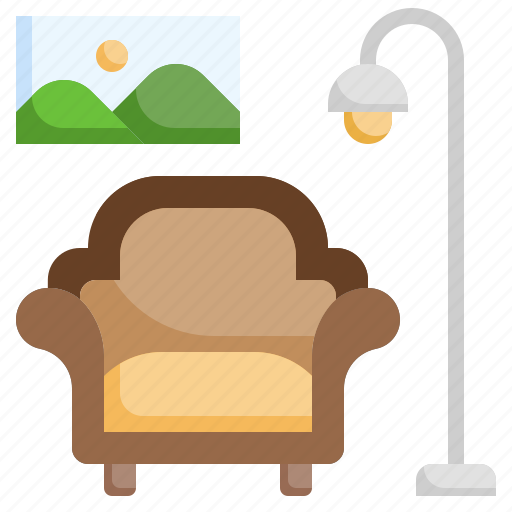 Sofa, armchair, livingroom, furniture, comfortable icon - Download on Iconfinder
