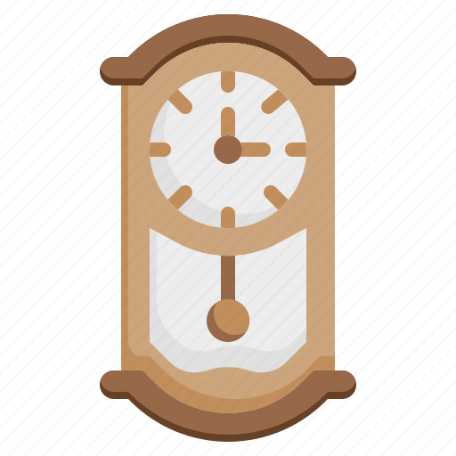Wall, clock, watch, antique, time, decoration icon - Download on Iconfinder