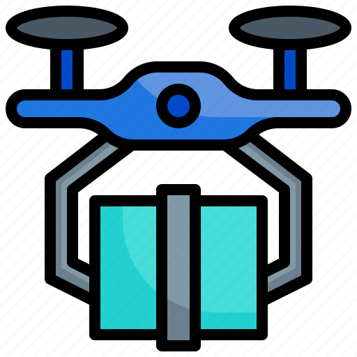 Drone, delivery, shipping, and, transport, logistics icon - Download on Iconfinder