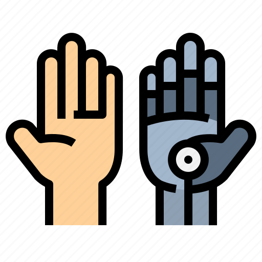 Robotic, hands, organ, replacement, prosthetic, artificial, transformation icon - Download on Iconfinder