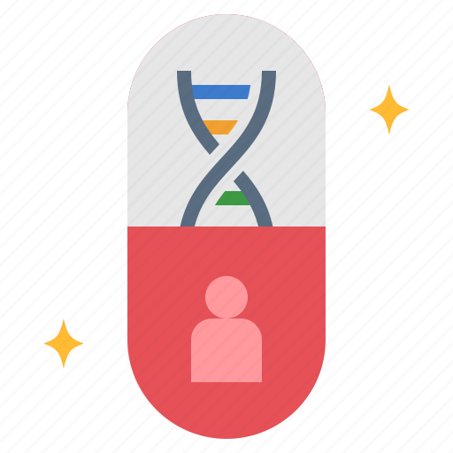 Personalized, medicine, specific, drug, genetic, individual, therapy icon - Download on Iconfinder