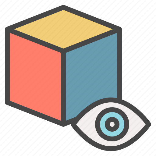 Block, cube, detail, inspect, item, privacy, view icon - Download on Iconfinder