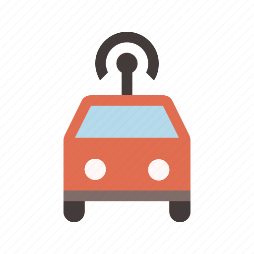 Car, connected, driverless, self driving, transport, wifi, smart icon - Download on Iconfinder