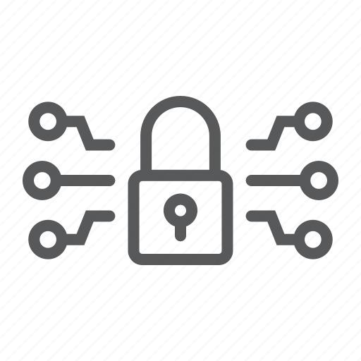 Cyber, firewall, lock, padlock, protection, security, technology icon - Download on Iconfinder