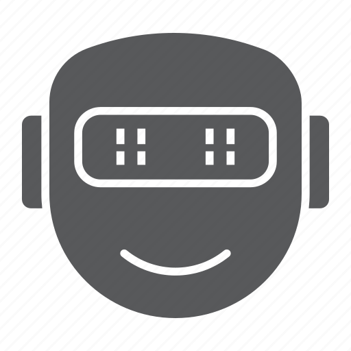 Cyborg, emotion, emotional, face, robot, robotics, smile icon - Download on Iconfinder