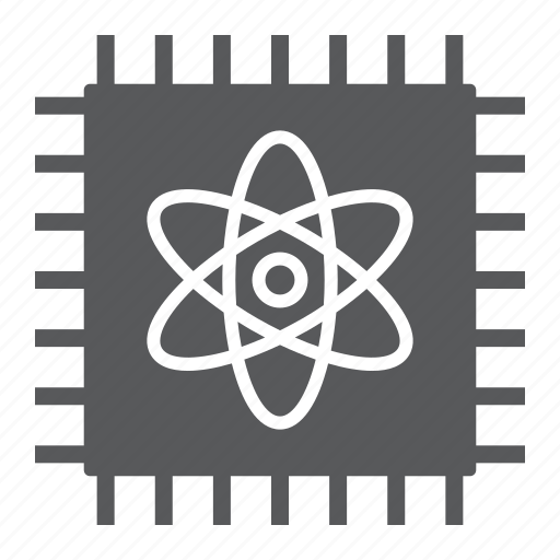 Atom, chip, computing, processor, quantum, technology icon - Download on Iconfinder