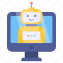 computer bot, talk robot, artificial intelligence, ai, online robot