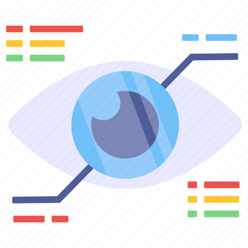 Cyber eye, cyber monitoring, inspection, visualization, vision icon - Download on Iconfinder