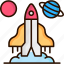 planets, rocket, spacecraft, spaceship, startup 