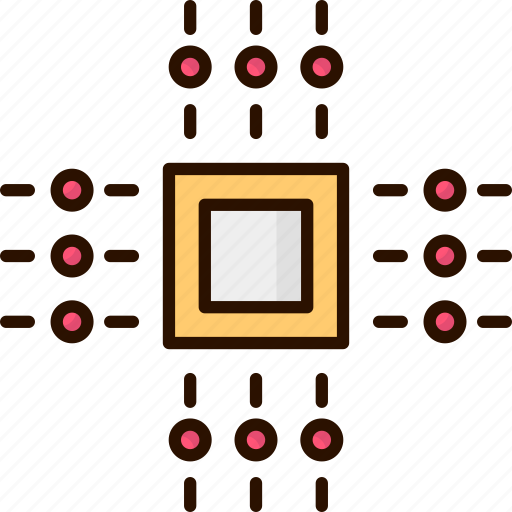 Chip, microprocessor, processor, quantum, quantum computing icon - Download on Iconfinder