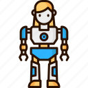 humanoid, robot, woman