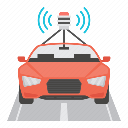 Wireless, autonomous, car, automobile, artificial intelligence, driverless, self driving icon - Download on Iconfinder