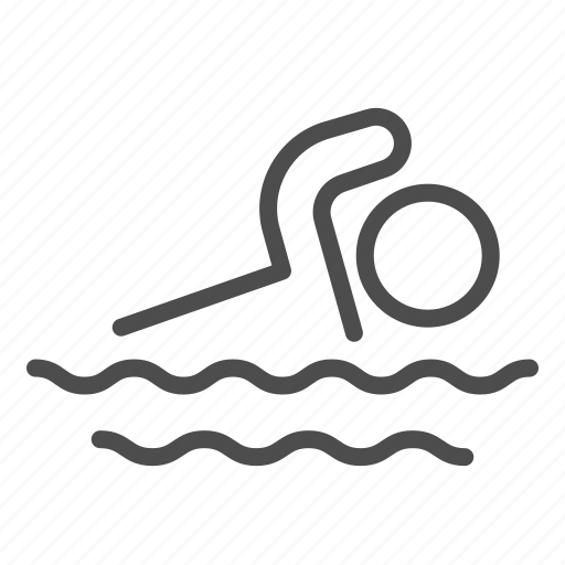 Swimmer, man, water, sport, wave icon - Download on Iconfinder
