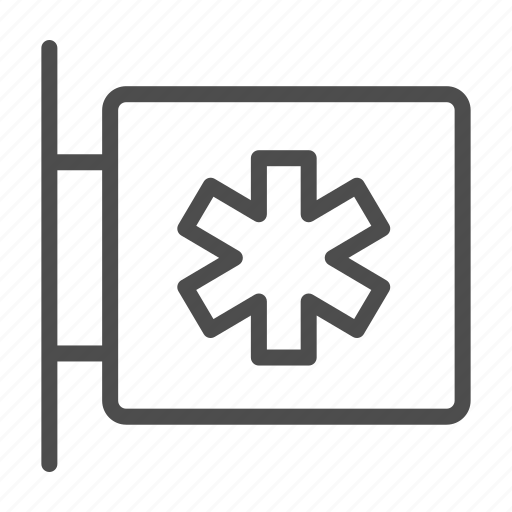 Medical, star, drugstore, ambulance, signboard icon - Download on Iconfinder