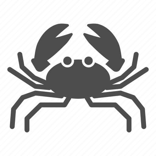 Crab, seafood, beach, claw, sea life icon - Download on Iconfinder