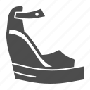platform, shoe, modern, woman, footwear 