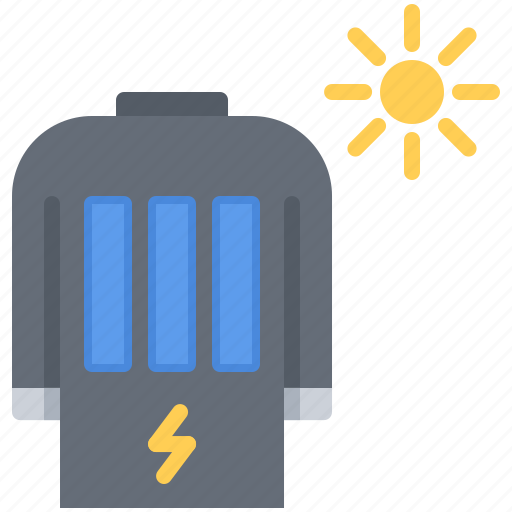 Battery, clothes, device, gadget, smart, solar, technology icon - Download on Iconfinder