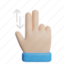zoom, gesture, front, magnifier, hand, touch, finger 