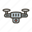 drone, technology, camera, quadcopter, device 