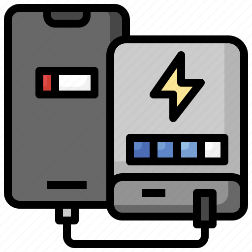 Power, bank, battery, charger, electronics, smartphone icon - Download on Iconfinder