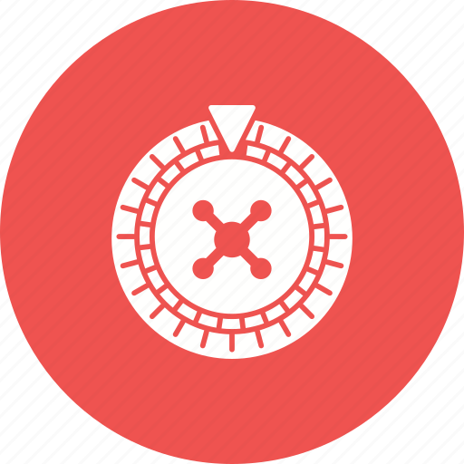 Casino, gambling, red, roulette, wheel, wood icon - Download on Iconfinder