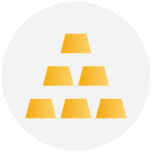 Gold, gold bars, gold biscuits, gold bricks, stack of gold, stack of gold bars icon - Download on Iconfinder