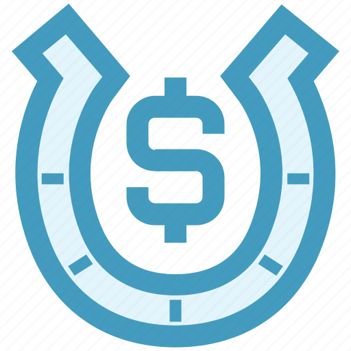 Casino, charm, dollar, gambling, horseshoe, lucky icon - Download on Iconfinder