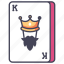 blackjack, card, casino, gambling, king, poker 