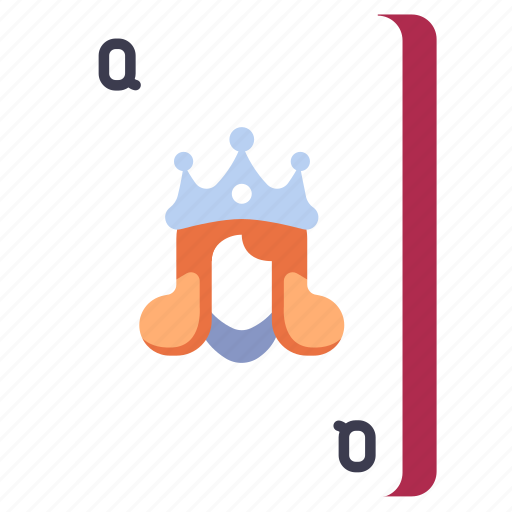 Blackjack, card, casino, gambling, poker, queen icon - Download on Iconfinder