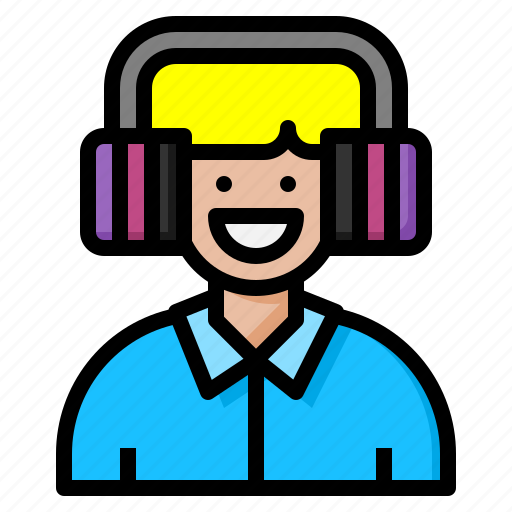 Ear, electronics, game, headphones, microphone icon - Download on Iconfinder