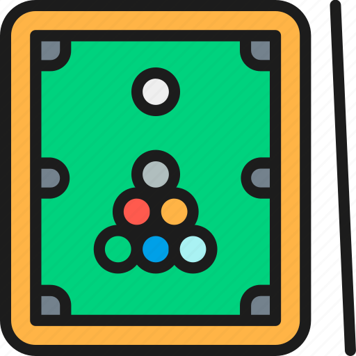Ball, billiard, color, cue, entertainment, game, table icon - Download on Iconfinder