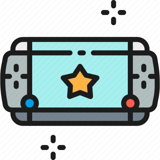 Color, device, entertainment, fun, game, joy, portable icon - Download on Iconfinder