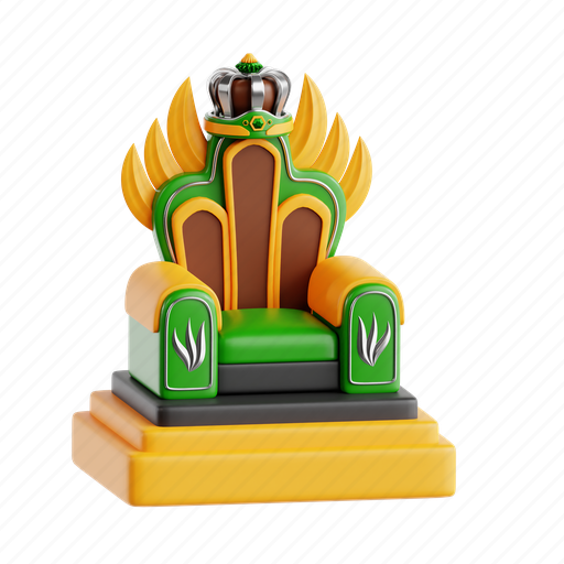 Throne, royalty, king, game asset, game, asset, video game 3D illustration - Download on Iconfinder