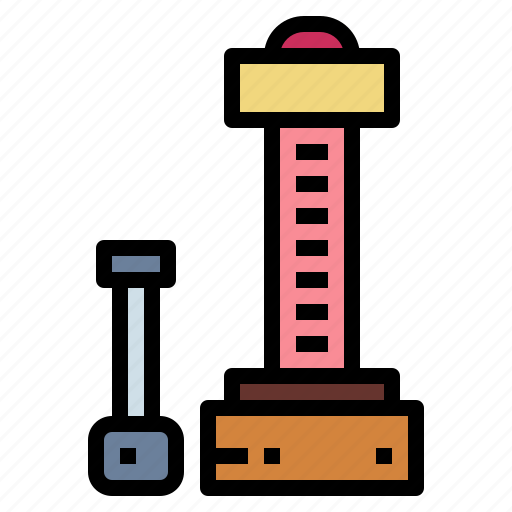Amused, gaming, hammer, strong icon - Download on Iconfinder