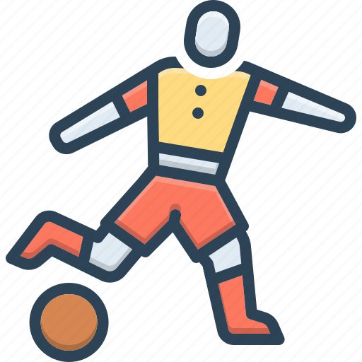 Ball game, ball, game, kick, player, football, participant icon - Download on Iconfinder