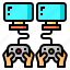 controller, game, gamepad, hands, monitors, video 