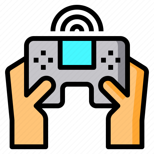 Controller, game, gamepad, hands, internet, wifi icon - Download on Iconfinder