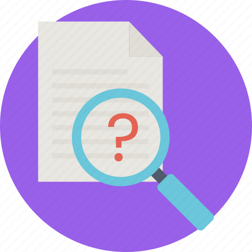 Goal, mission, objective, question, vision, requirements, search document icon - Download on Iconfinder