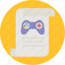 game agreement, game controller, game, controller, game file, game document