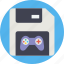 gaming floppy disk, floppy disk, game, save, save game, game controller 