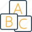 alphabet, abc, blocks, kids, toy, play game 