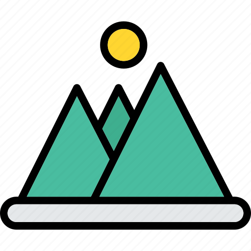 Landscape, mountain, sun, world, nature icon - Download on Iconfinder