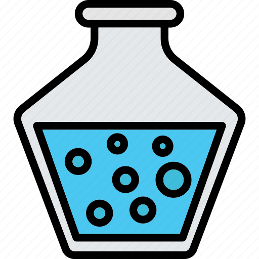 Chemical, flask, mana, mana potion, potion, erlenmeyer flask icon - Download on Iconfinder