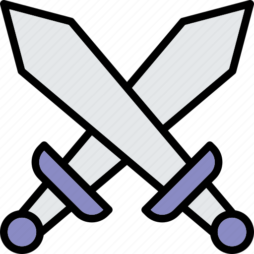 Knife, crossing, fighting game, sword fight, sword game, swords icon - Download on Iconfinder