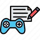 game documents, game controller, game, controller, game file, pencil
